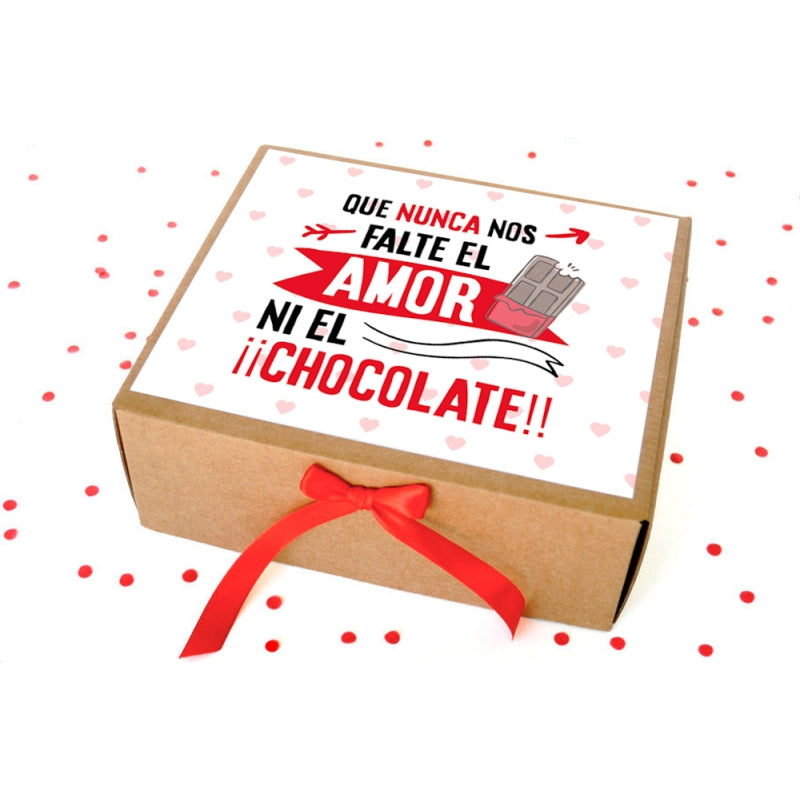 Caja Chocolate Que Nunca Falte el Amor