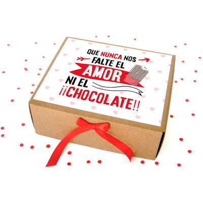 Caja Chocolate Que Nunca Falte el Amor