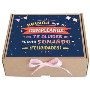 Choco Box Brindis Cumpleaños - Celebralo con globos. 