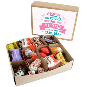 Mini Caja Chocolate Mamá eres mi día - Celebralo con globos. 